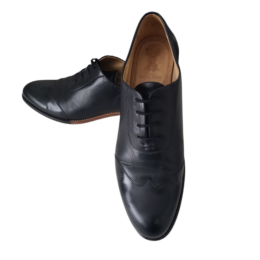 The Office of Angela Scott Mr. Evans Wingtip Black Loafers sz‎ 11 US Retail $575